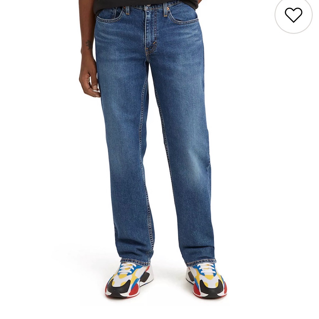 Brand New 514 Straight Stretch Fit Mens Levis Jeans  Blue
